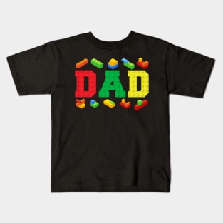 Dad Master Bulider Kids T-Shirt